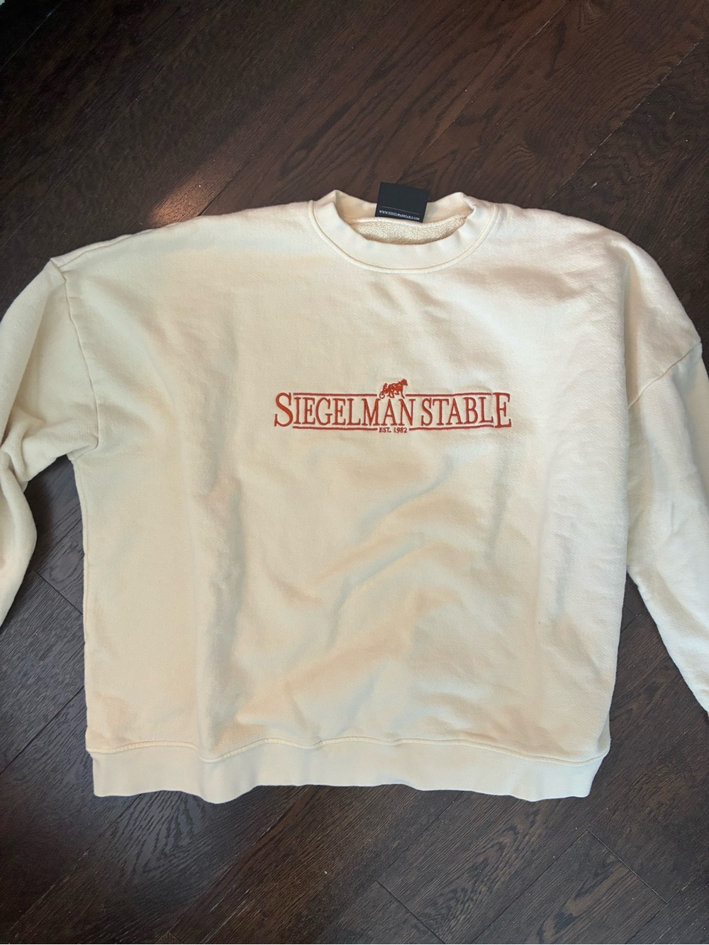 Siegelman Stable Cream Crewneck Sweatshirt - Picture 1 of 8